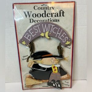 Studio 33 Country Woodcraft Decorations Best Witches 1997 Solid Wood